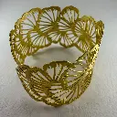 Bracelet manchette Ginkgo Biloba