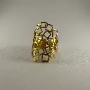 Bague carré fins or