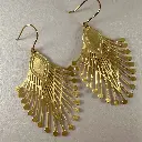 BO pendant Paon Art déco or