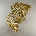 Bracelet manchette - Lumière d'été avec puce-or 