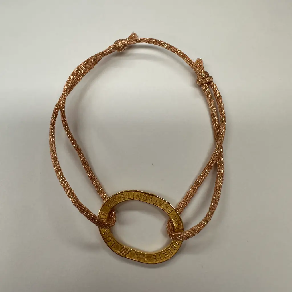 Bracelet 10 Franc évidé pêche