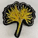 Enya création broche Ginko jaune