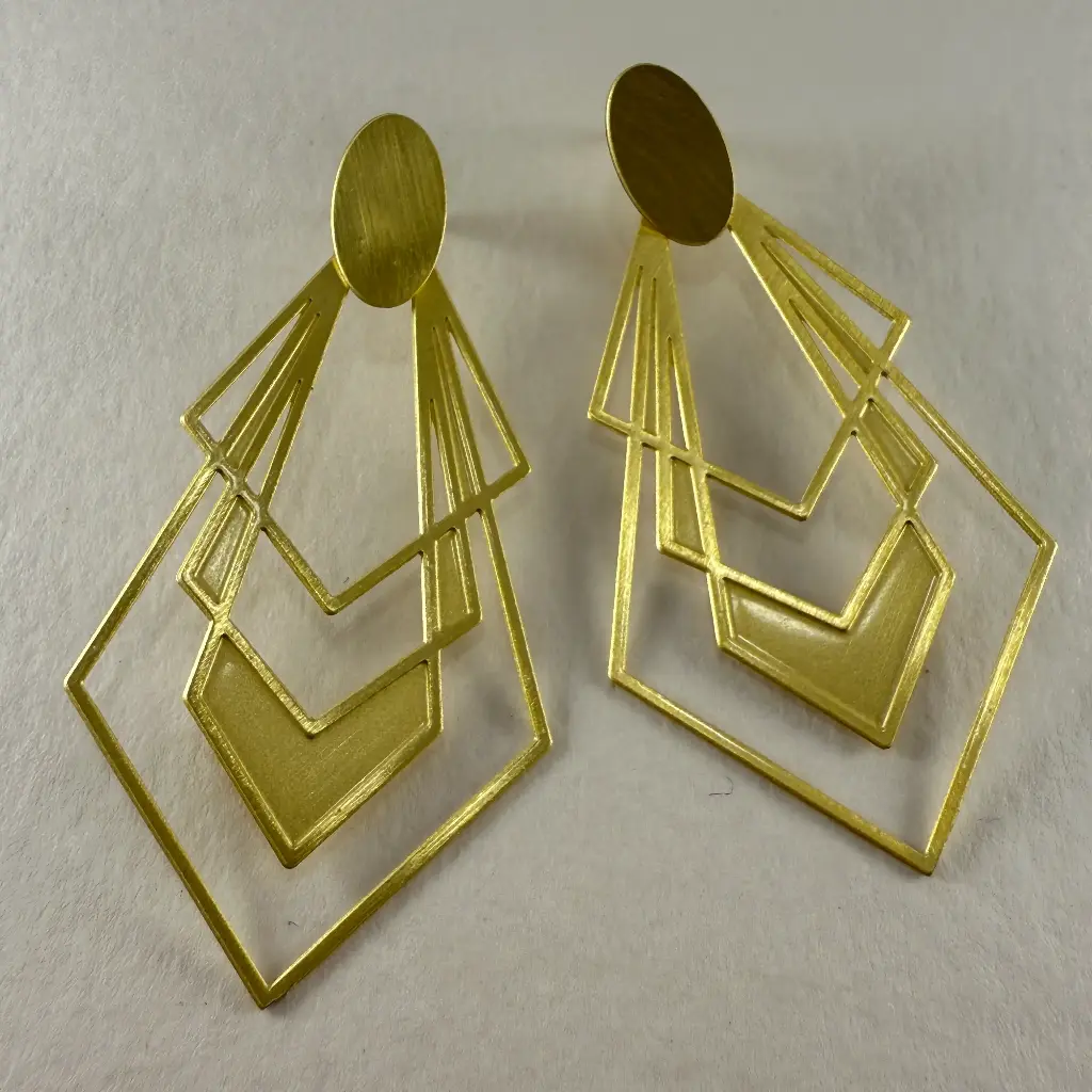 Bo longue art déco or 