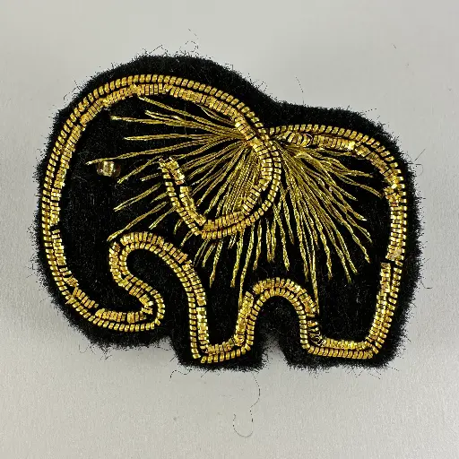 Enya création broche Elephant or